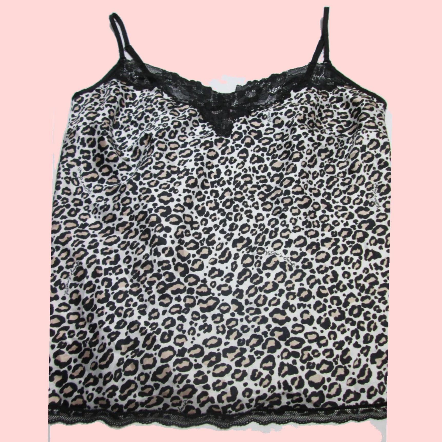 Victorias Secret Exquisite Black And White Animal Print Lace Camisole Intimates For Women In Size Medium From Victoria Secret