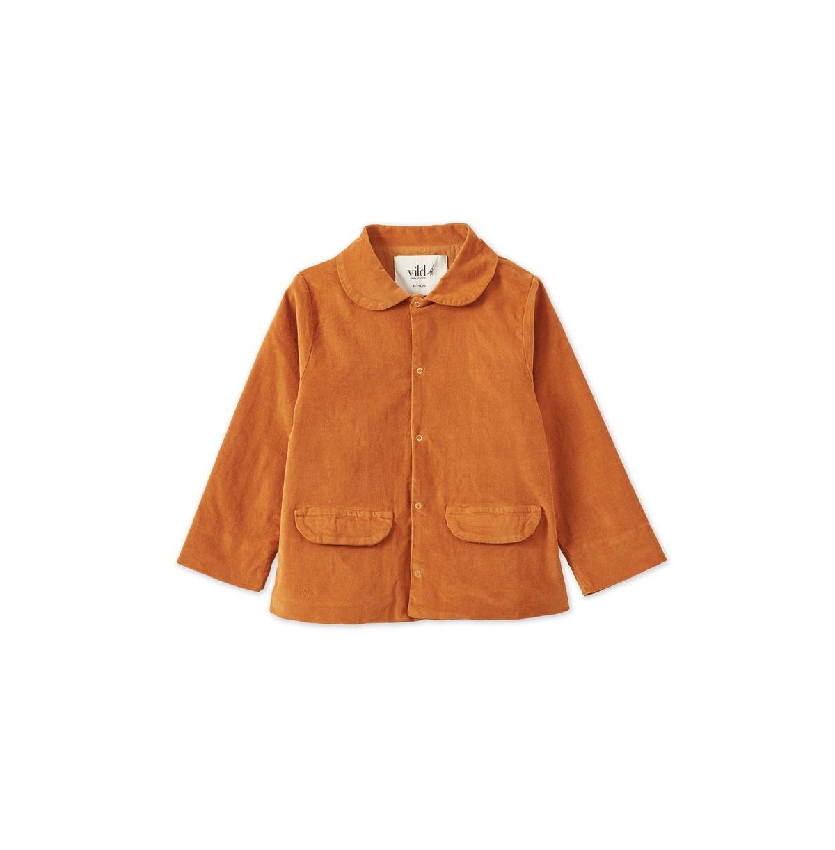 Vild House of Little Baby Organic Cotton Velvet Jacket - Raw sienna