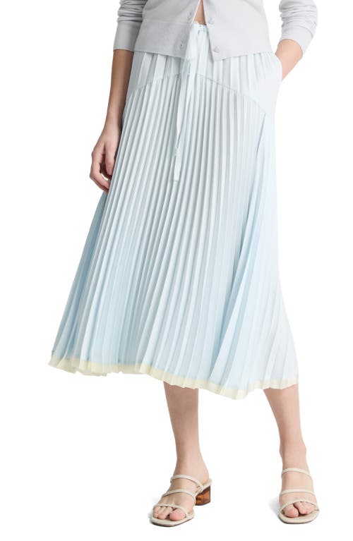 Vince Tiered Pleated Midi Skirt in Sky Mist at Nordstrom, Size Xx-Small