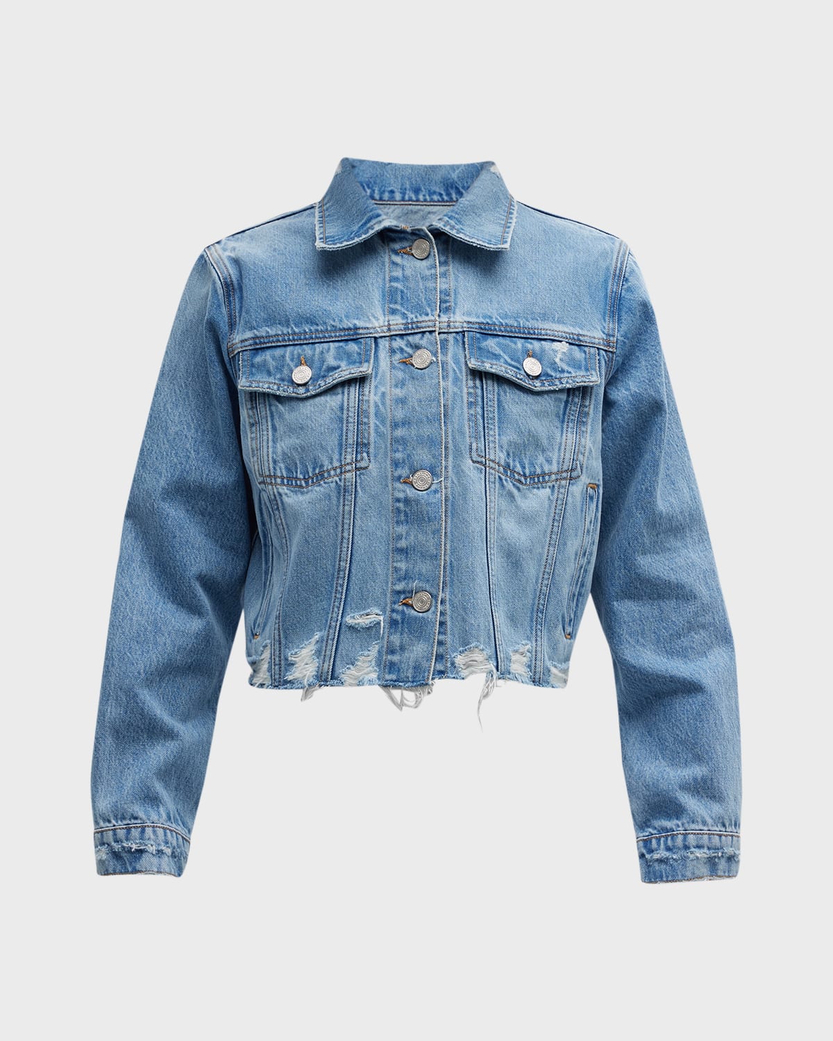 Vintage Cropped Denim Jacket