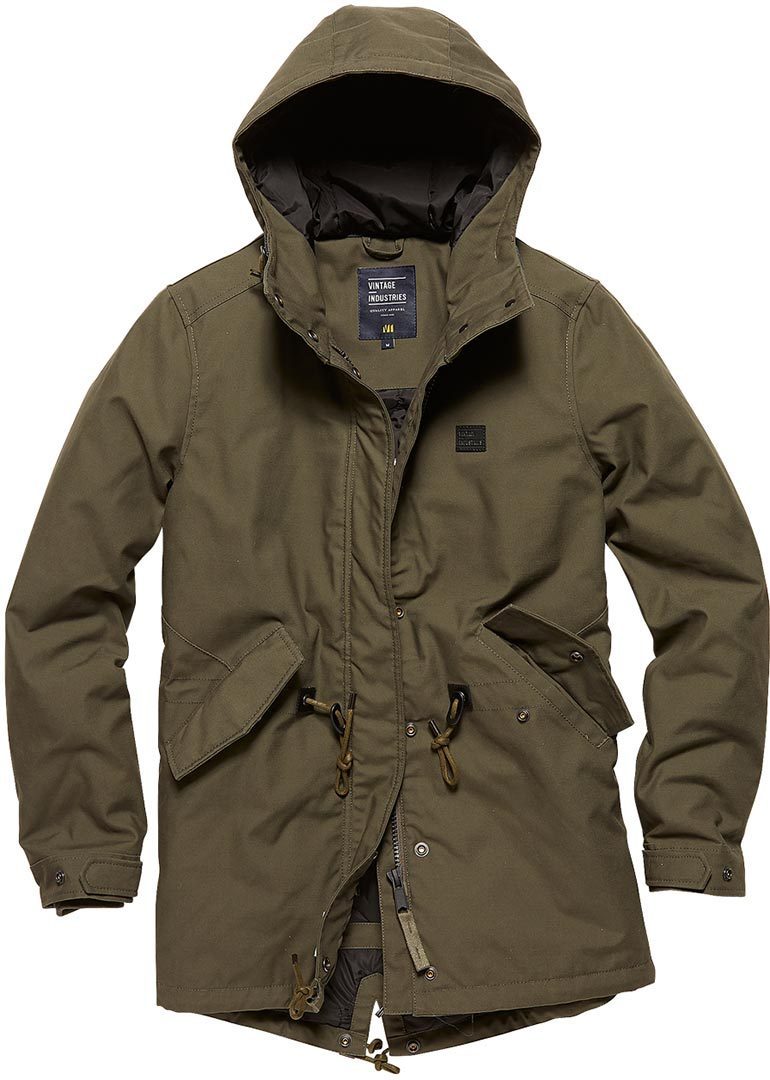 Vintage Industries Indy Parka Ladies Jacket, green, Size XS for Women