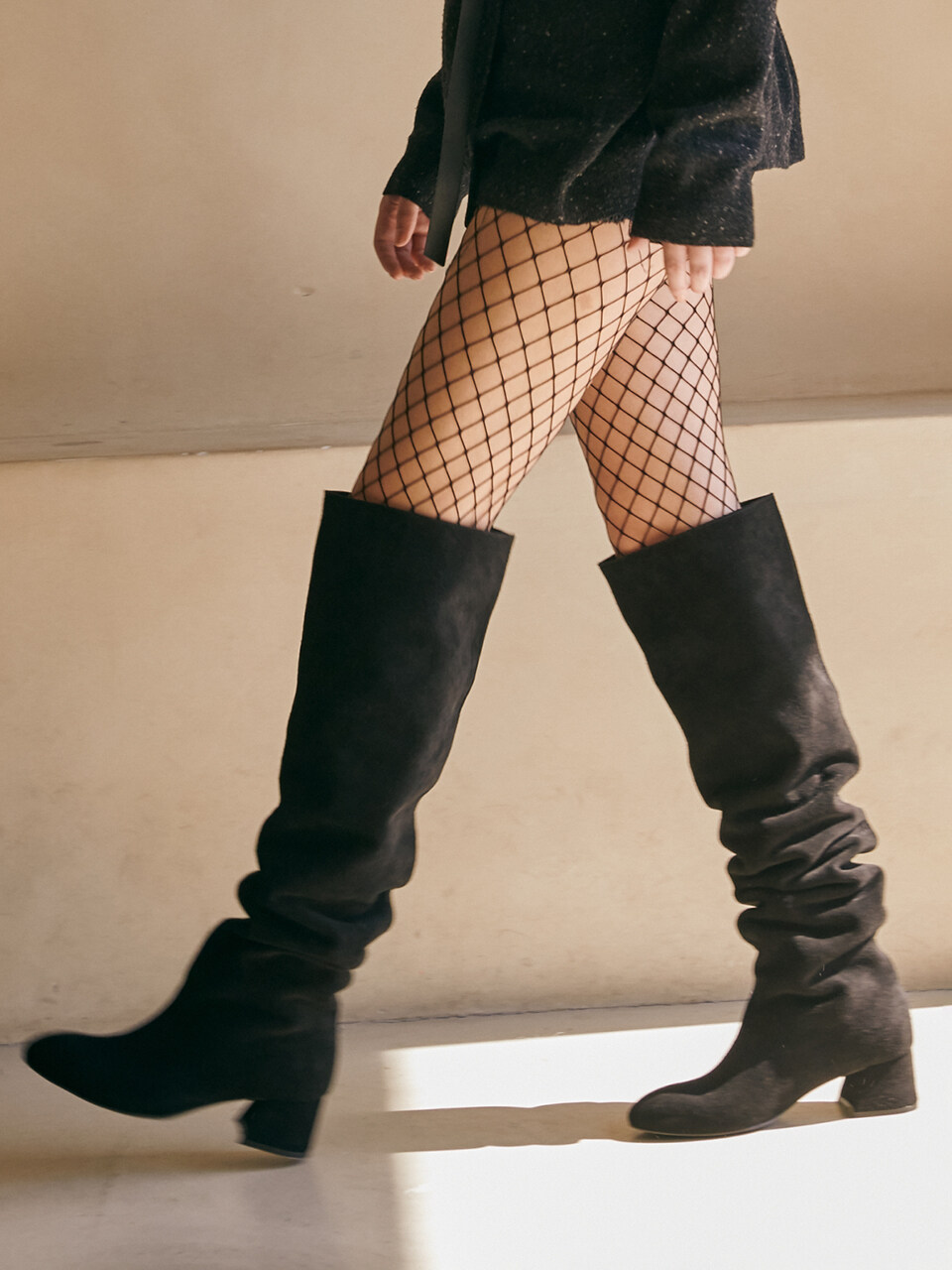 Vintage Knee-High Boots_ 4 COLORS