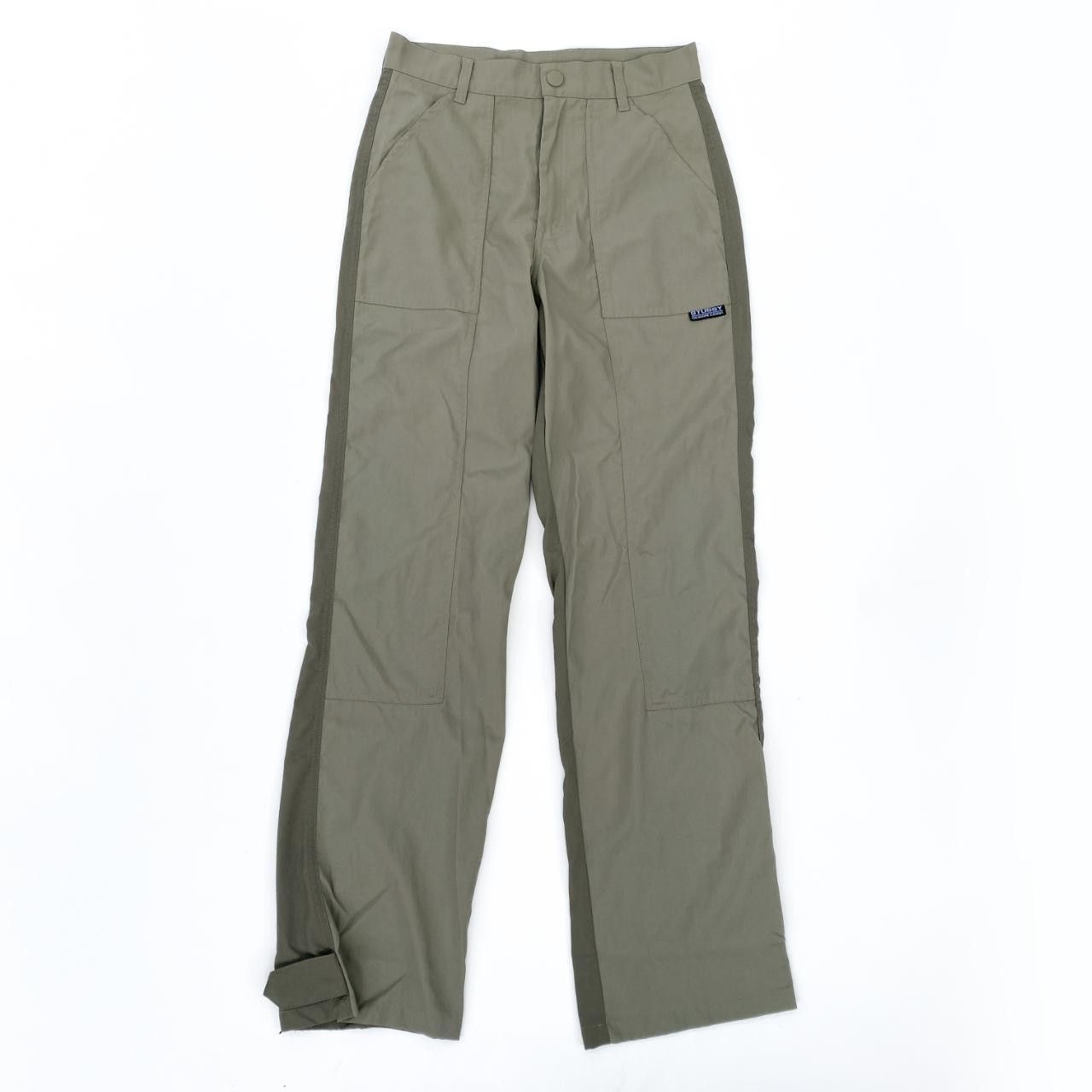 Vintage Stussy Cargo Two-Tone Pants in Green, Women's (Size 24)