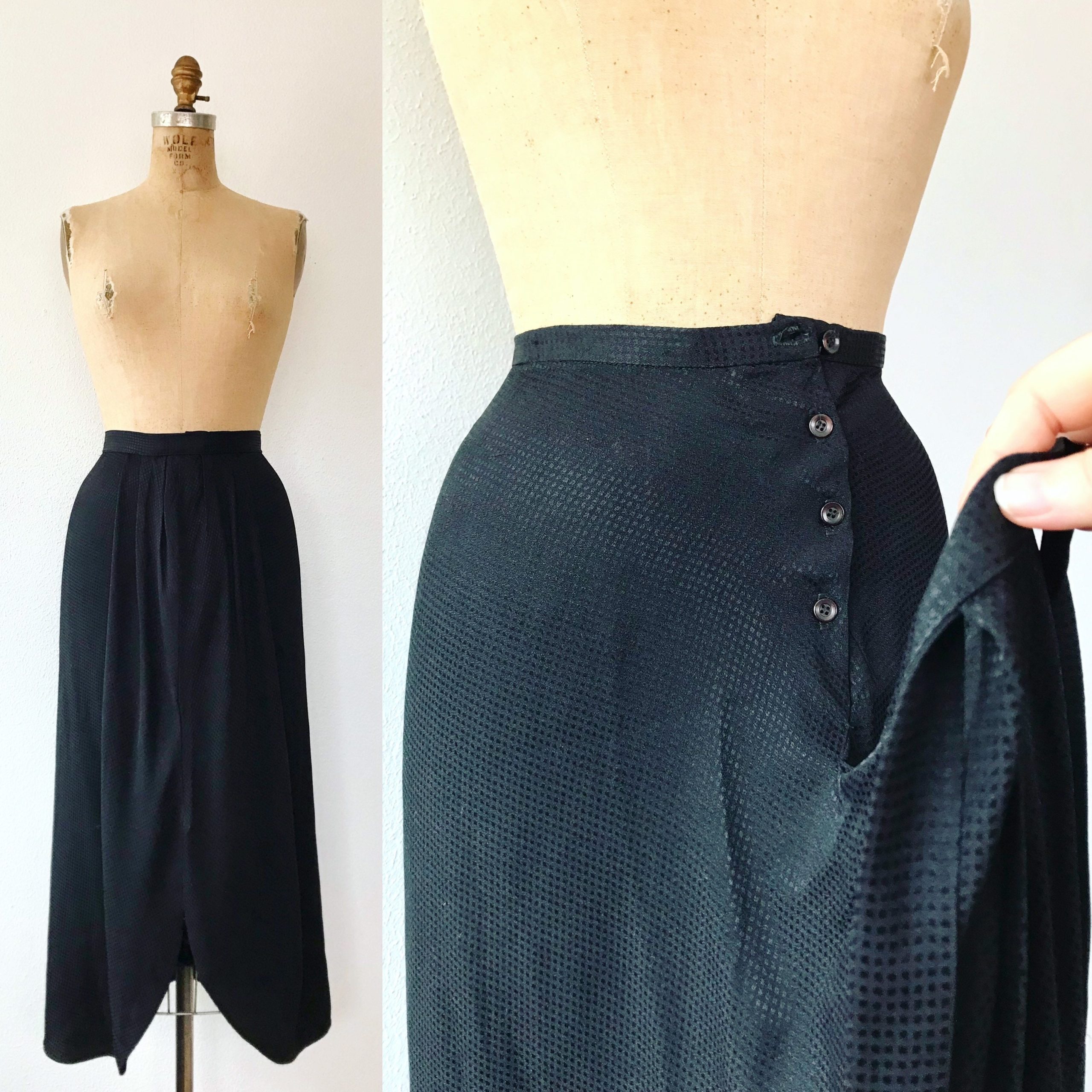 Vintage Tulip Skirt/80S Contemporary Tie