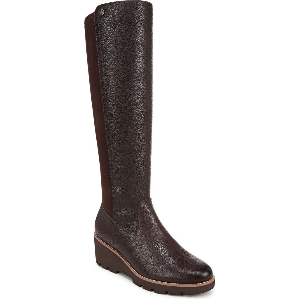 Vionic Ashland Wedge Boot in Chocolate Ganache at Nordstrom, Size 5 Wide Calf