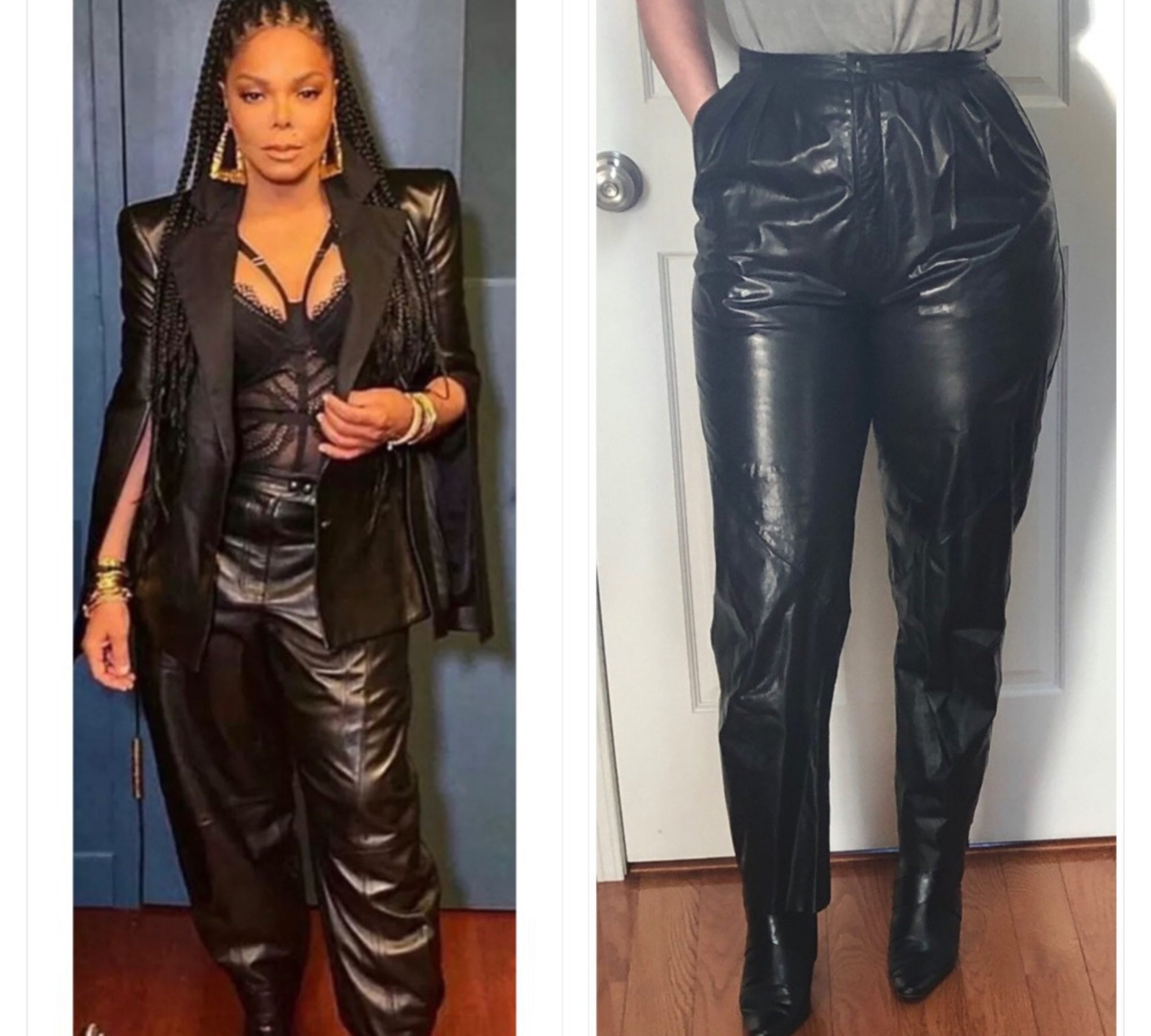 Vtg 1980S High-Waist Buttery Black Leather Pants