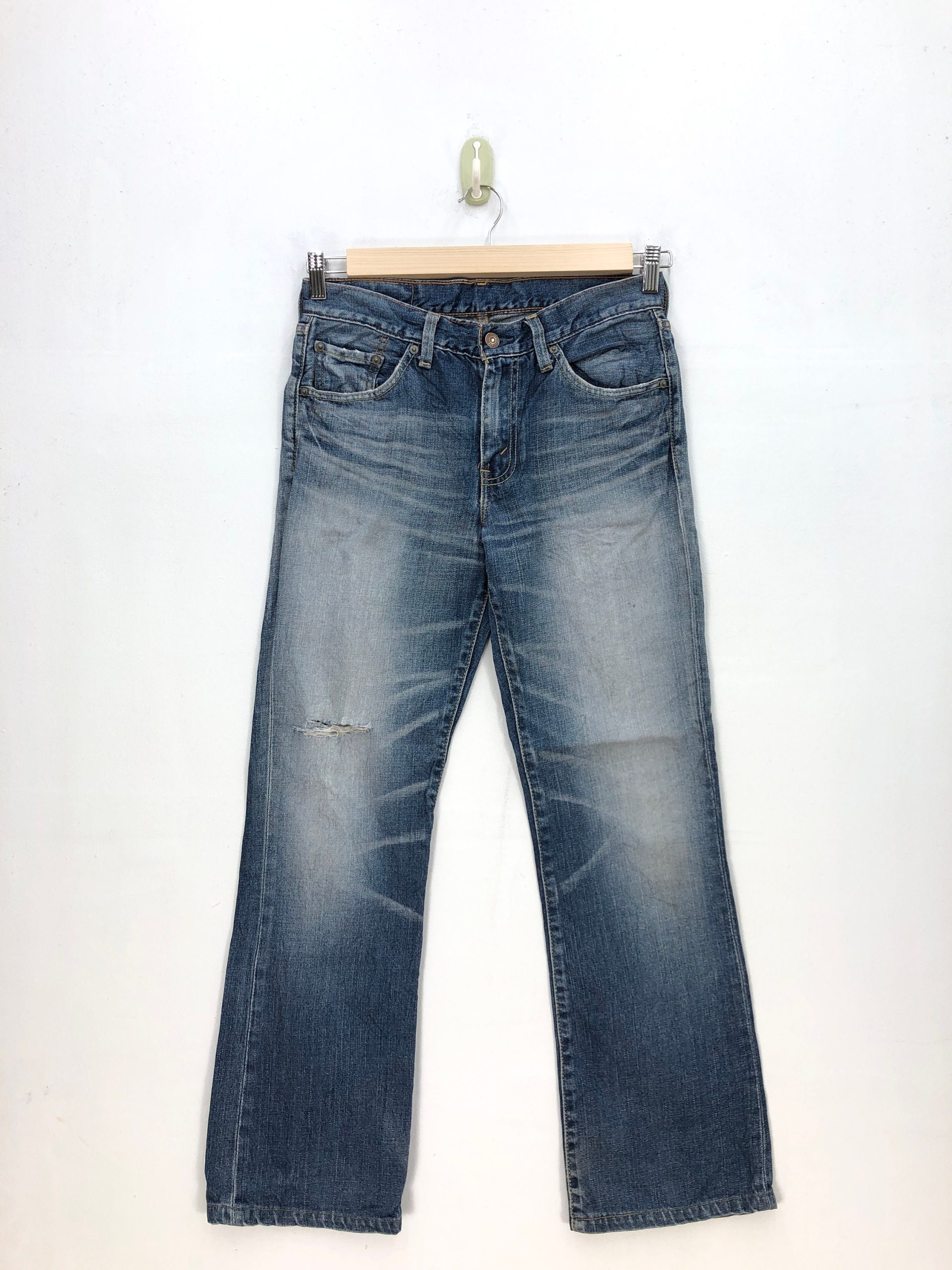 W29 Vintage Levis 517 Bell Bottom Jeans 90S Levi's Women High Waisted Pants Flare Bootcut Denim Wide Leg Mom Size 29x29