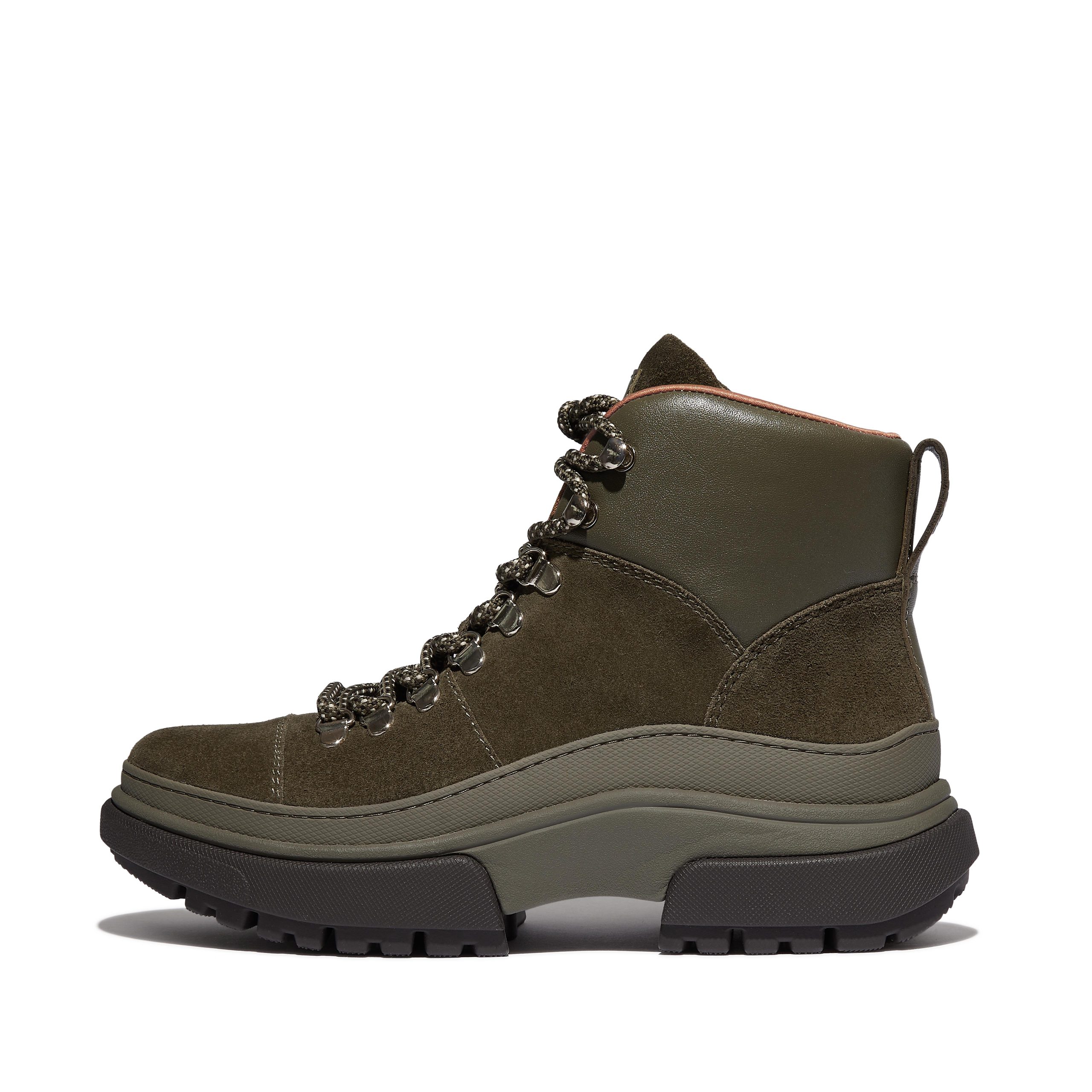 WYLDER Suede Hiker-Lace Boots Leather, Full Price