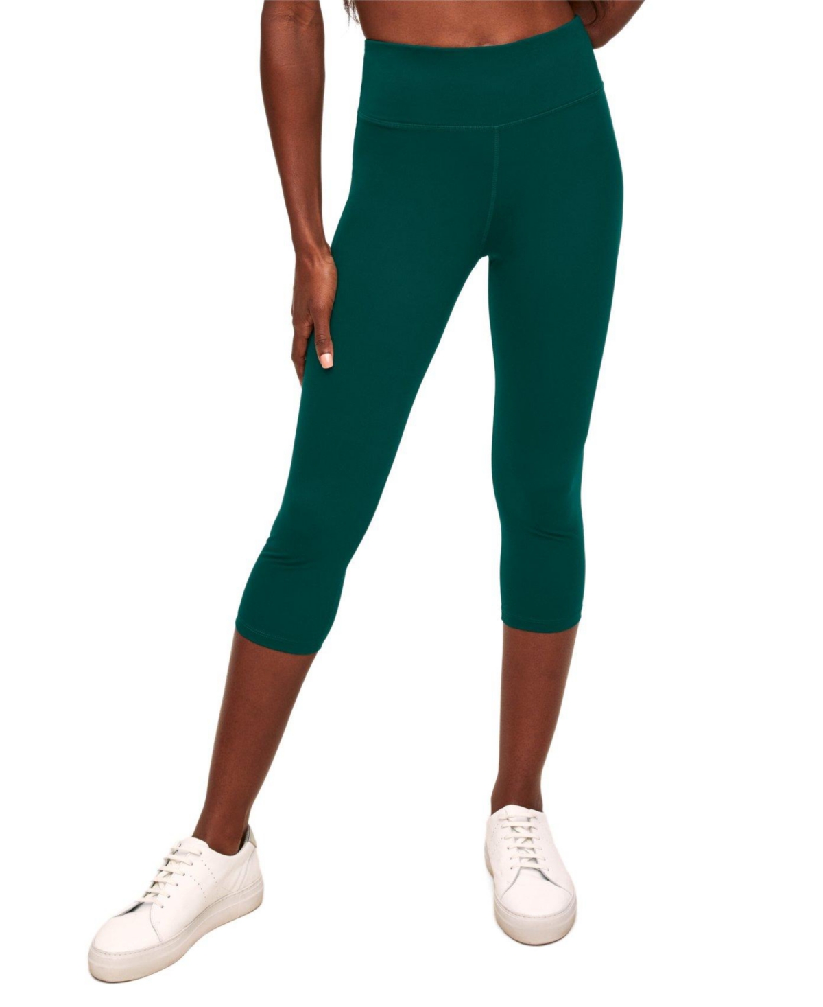 Walkpop Women's Cali Everyday Activewear Crop Legging - Green