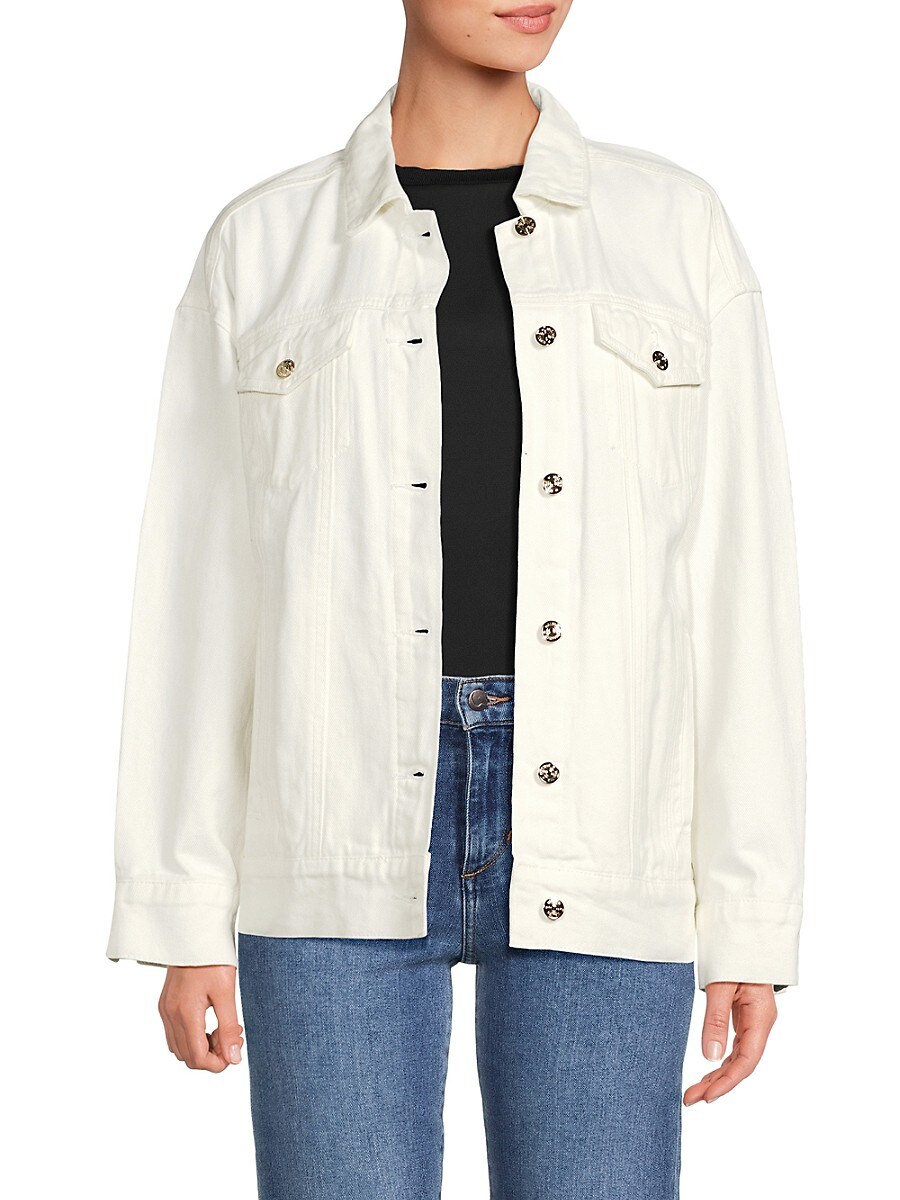 Walter Baker Women's Light Wash Raelynn Denim Jacket - White - Size XS