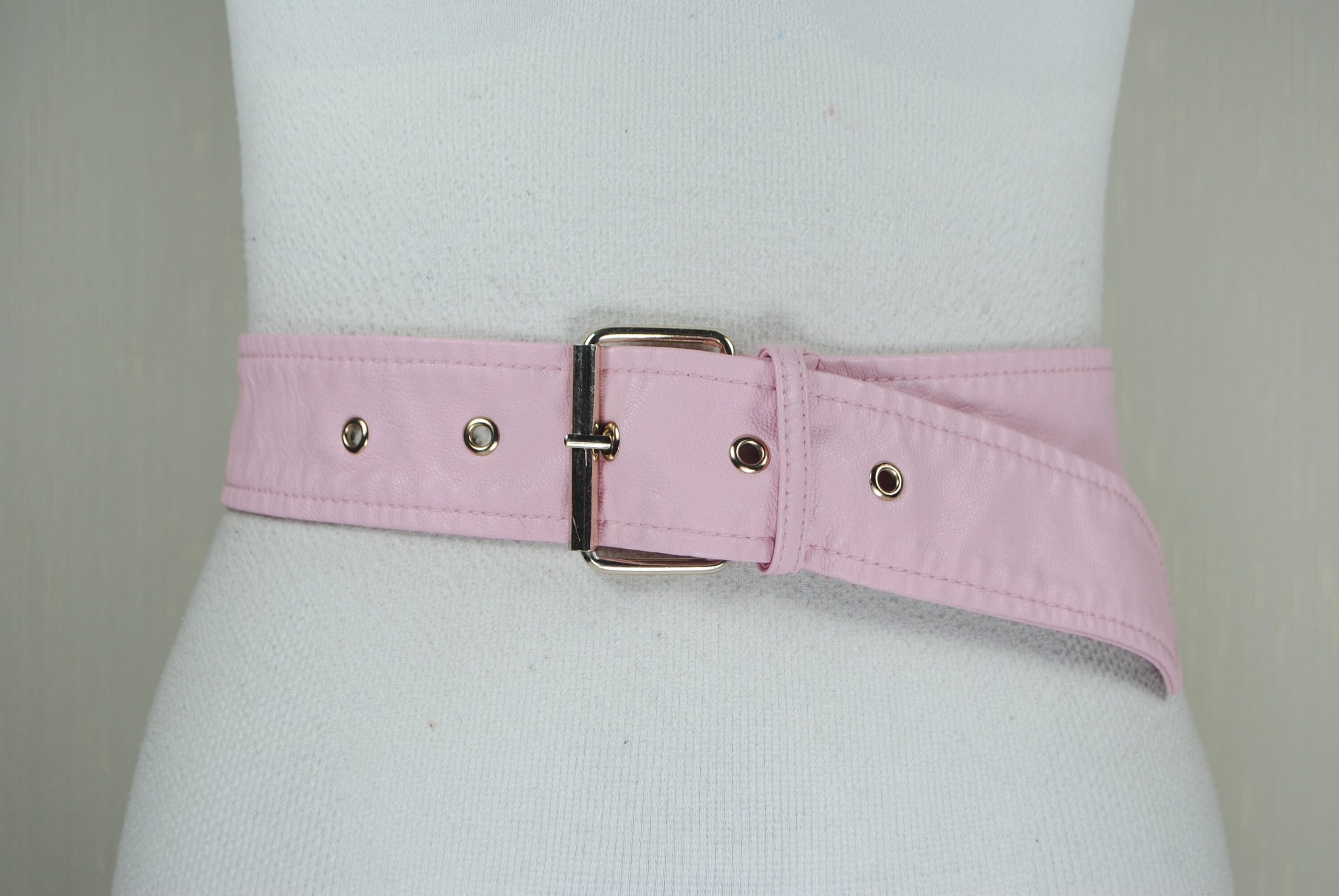 Washed Pink Trench Coat Belt For Women