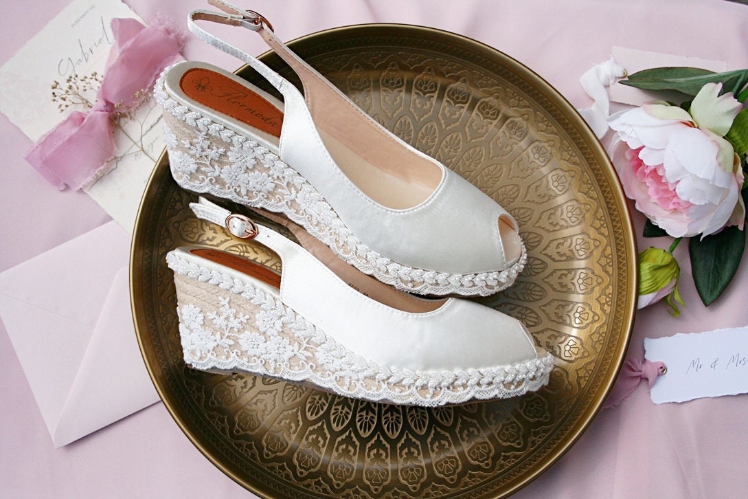 Wedding Espadrilles, Boho, Wedge Wedding Shoes