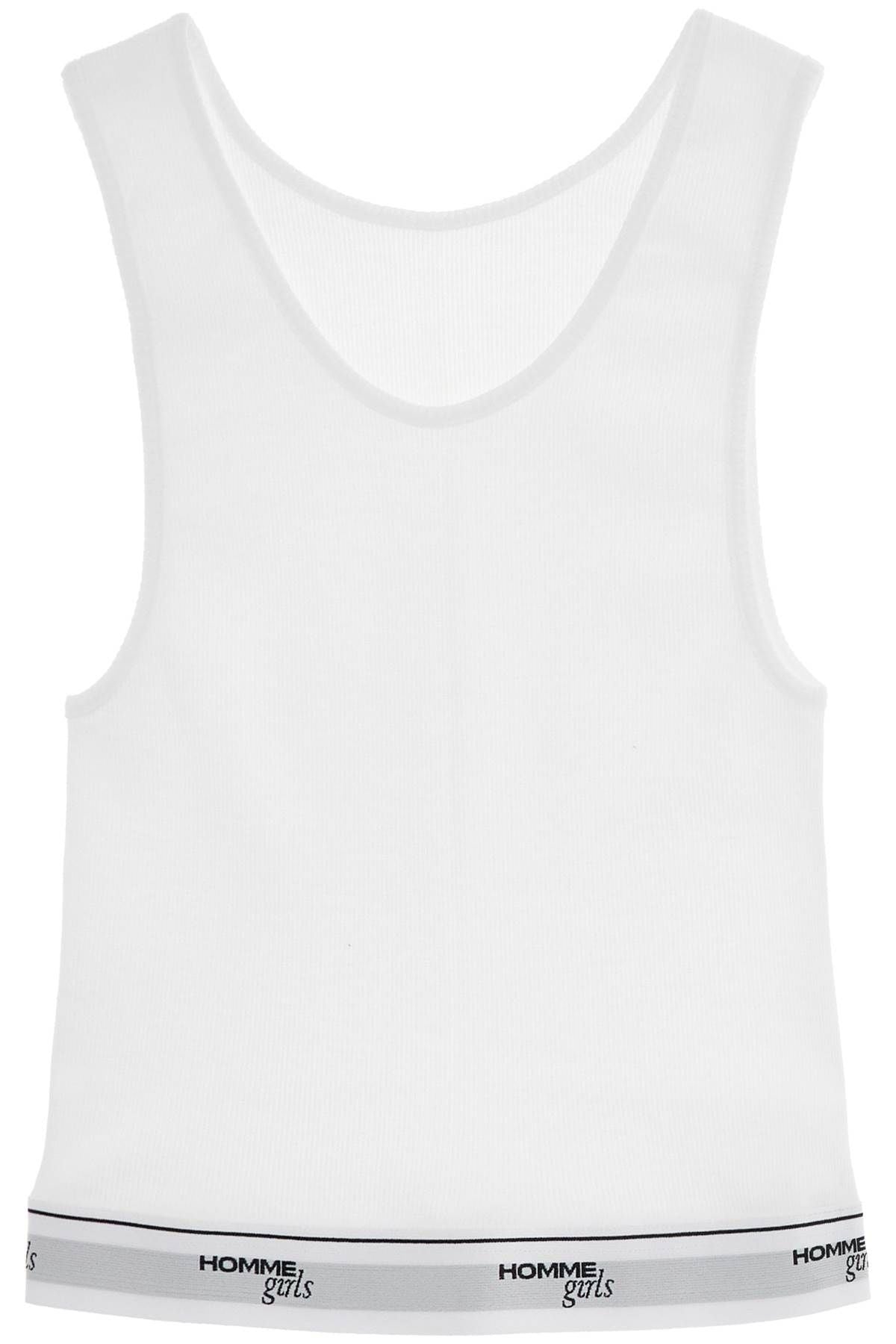 White Cotton Sleeveless Crop Top