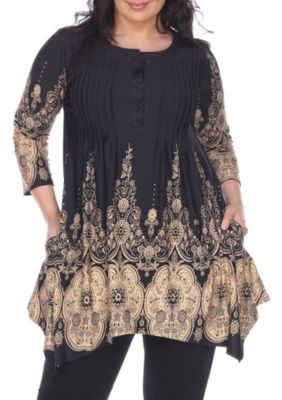 White Mark Women's Plus Size Dulce Tunic/Top, 3X