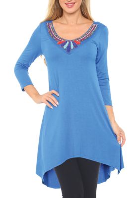 White Mark Women's Sol Tunic Top, Small