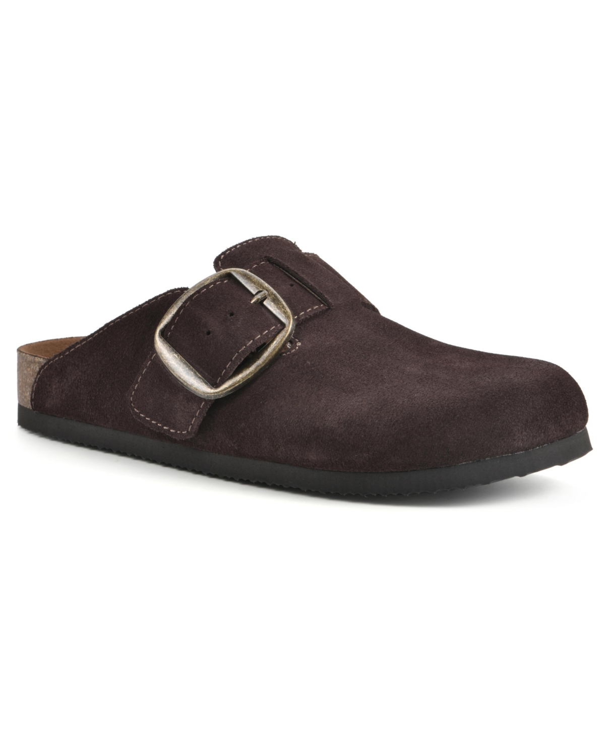 White Mountain Women's Big Easy Slip On Clogs - Brown Suede