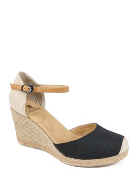 White Mountain Women's Mamba Espadrille Wedge, 6M