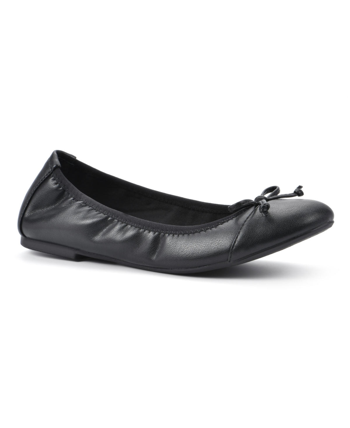 White Mountain Women's Sunnyside Ballet Flats - Black Smooth