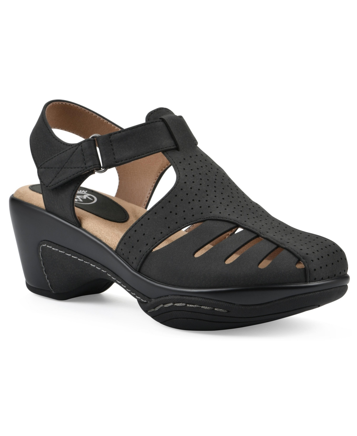 White Mountain Women's Vie Clogs - Black Smooth