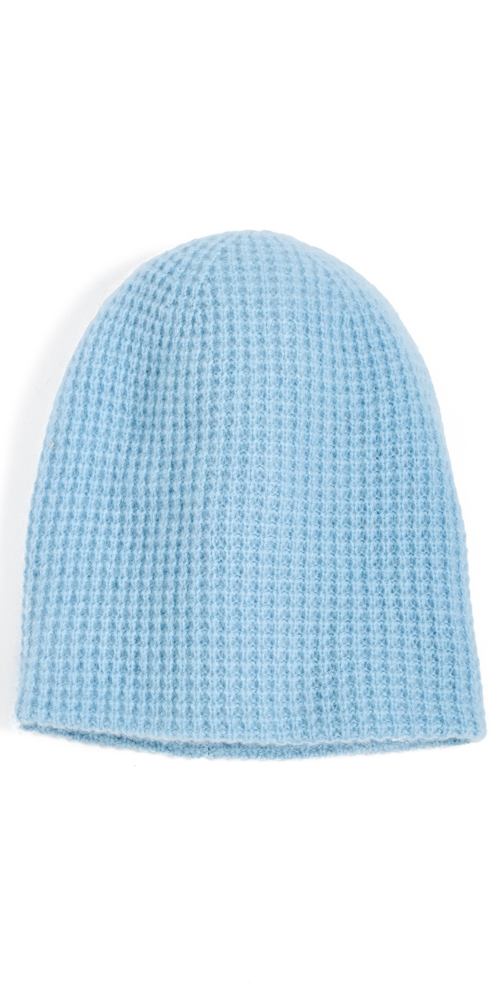 White + Warren Cashmere Waffle Beanie Slate Blue One Size