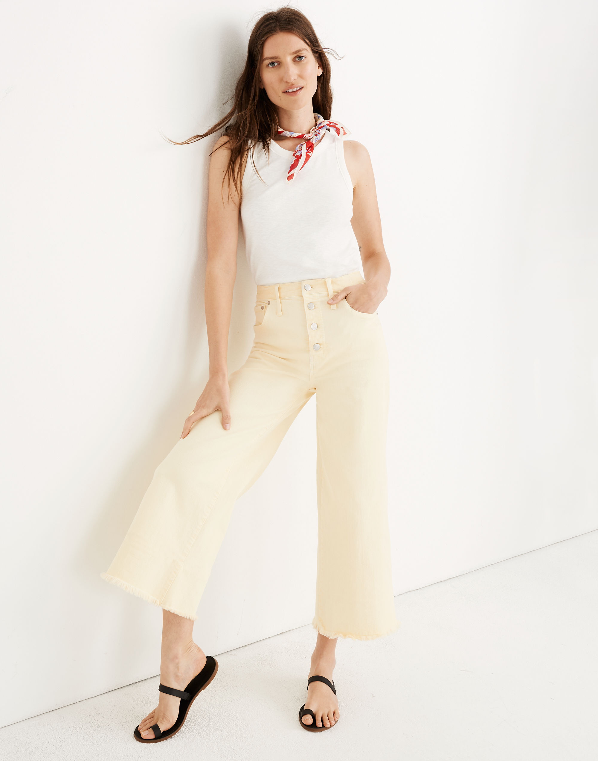 Wide-Leg Crop Jeans: Garment-Dyed Edition