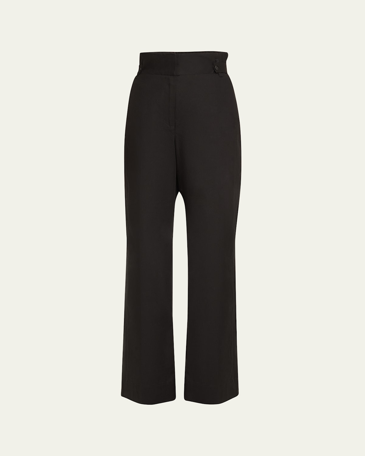 Wide-Leg Trousers with Side Tabs