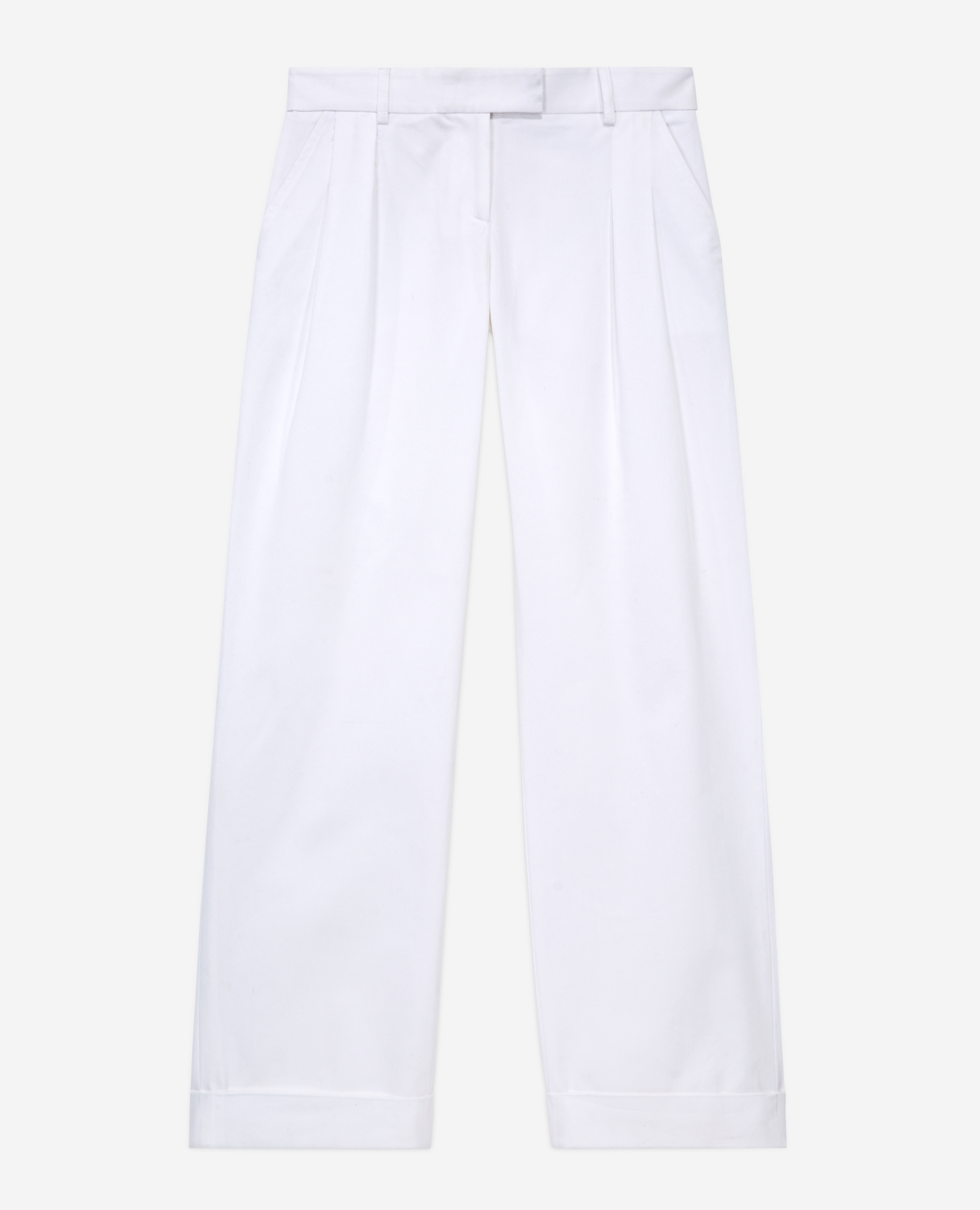 Wide-leg White Pants