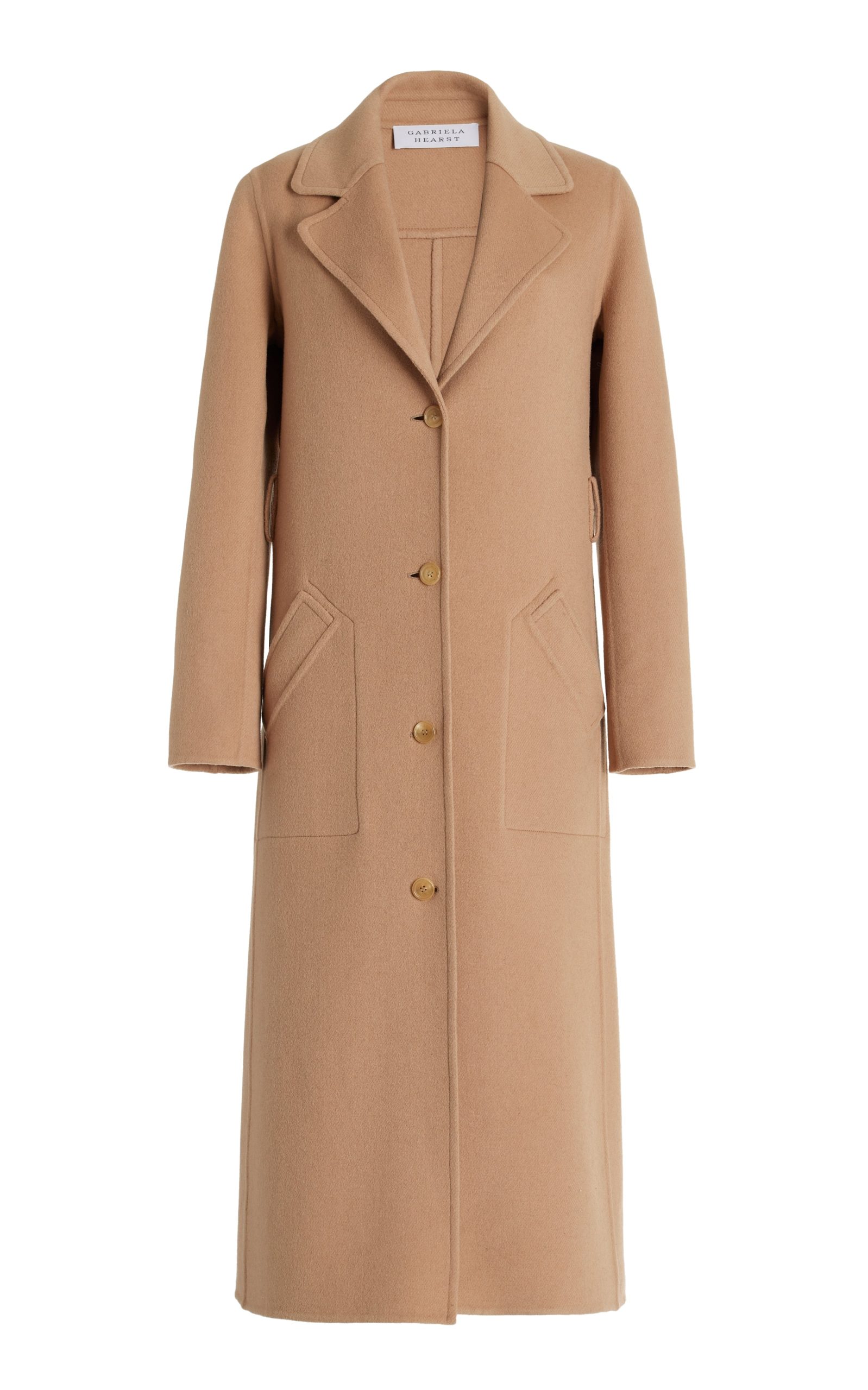 William Coat in Camel Double-Face Recycled Cashmere