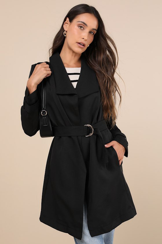 Winnipeg Black Trench Coat