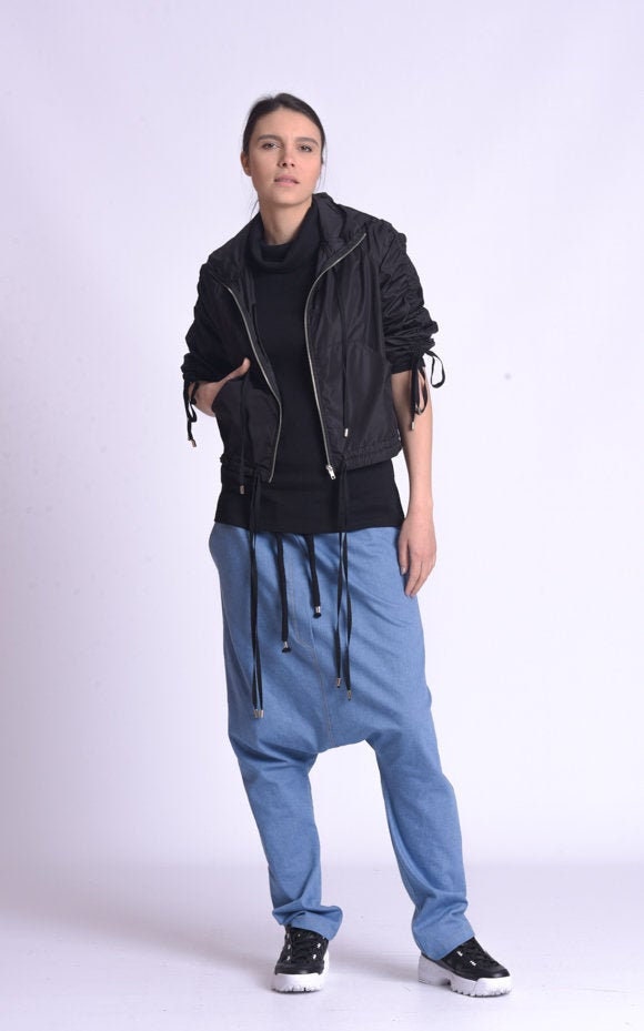 Women Cropped Jacket With Hood/Everyday Casual Short Raincoat By Metamorphoza