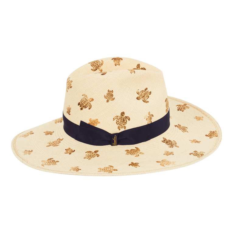 Women Straw Hat Vilebrequin X Borsalino - Hat - Claudia - Beige - Size S - Vilebrequin