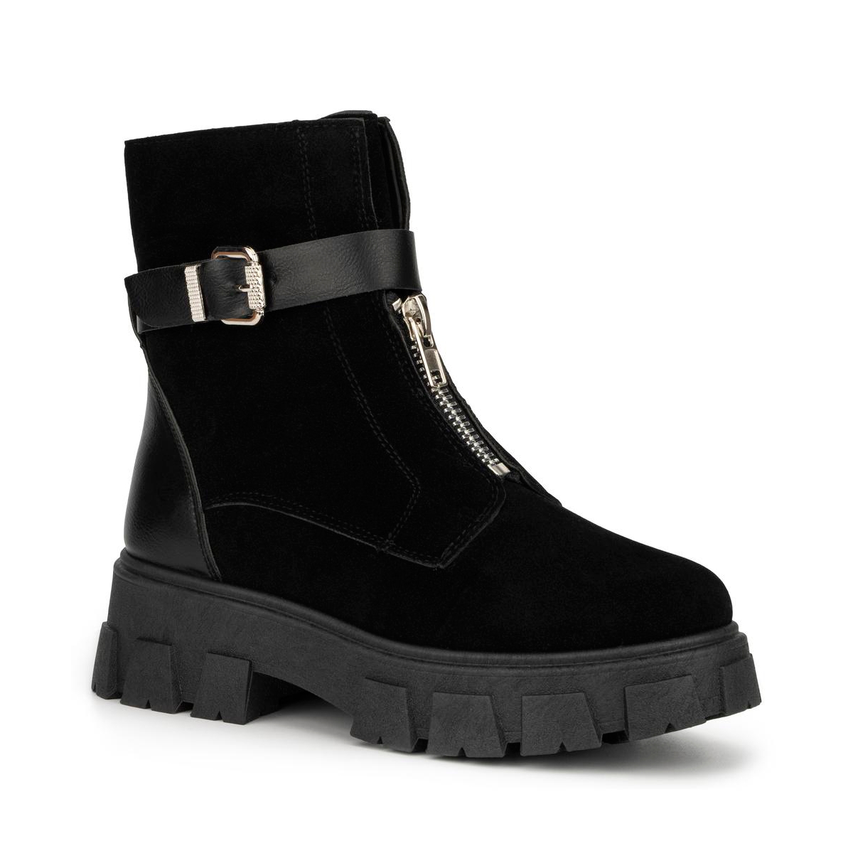 Women's Angie Combat Boot - Black