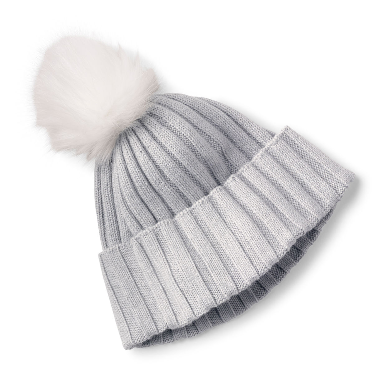 Women's AnyWear Rib-Knit Pom Hat Vapor Wool/Merino/Recycled Materials Orvis