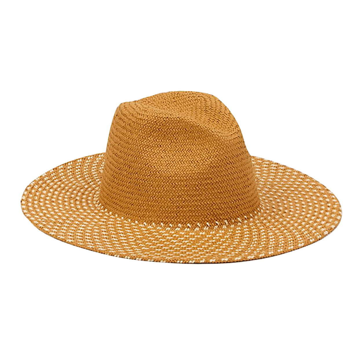 Women's Attack Modern Packable Continental Hat Khaki/White Straw