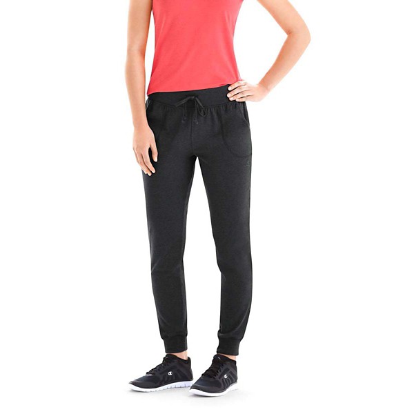 Women's Champion Jersey Joggers Small Black Regular