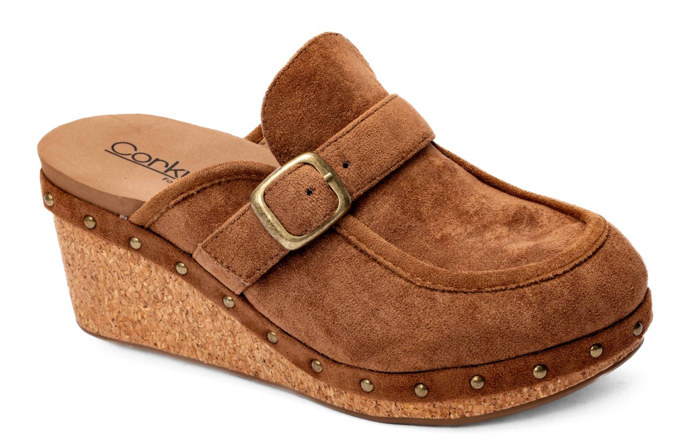 Women's Chunky Just Precious Suede Mules