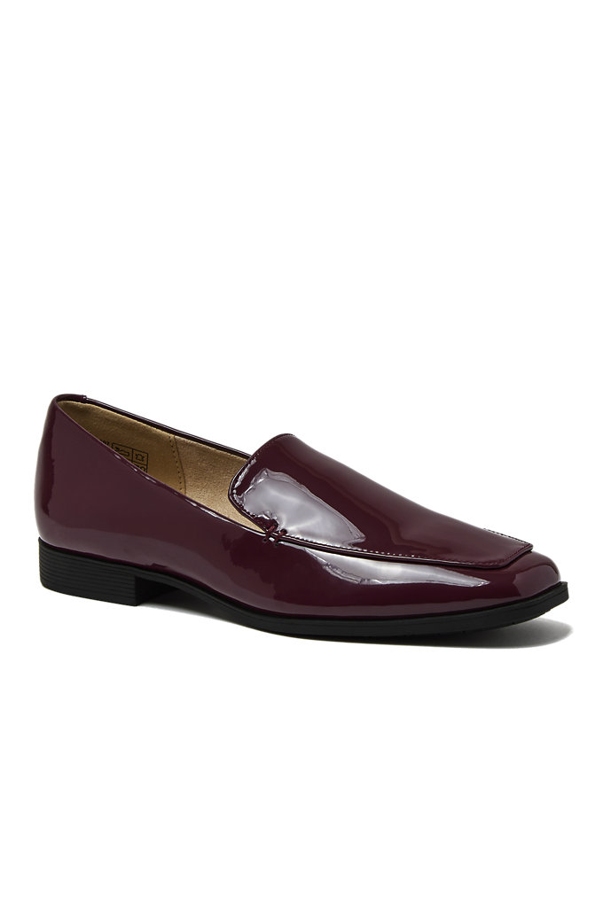 Women's Classic Leather Loafers - Lands' End - Red - 6