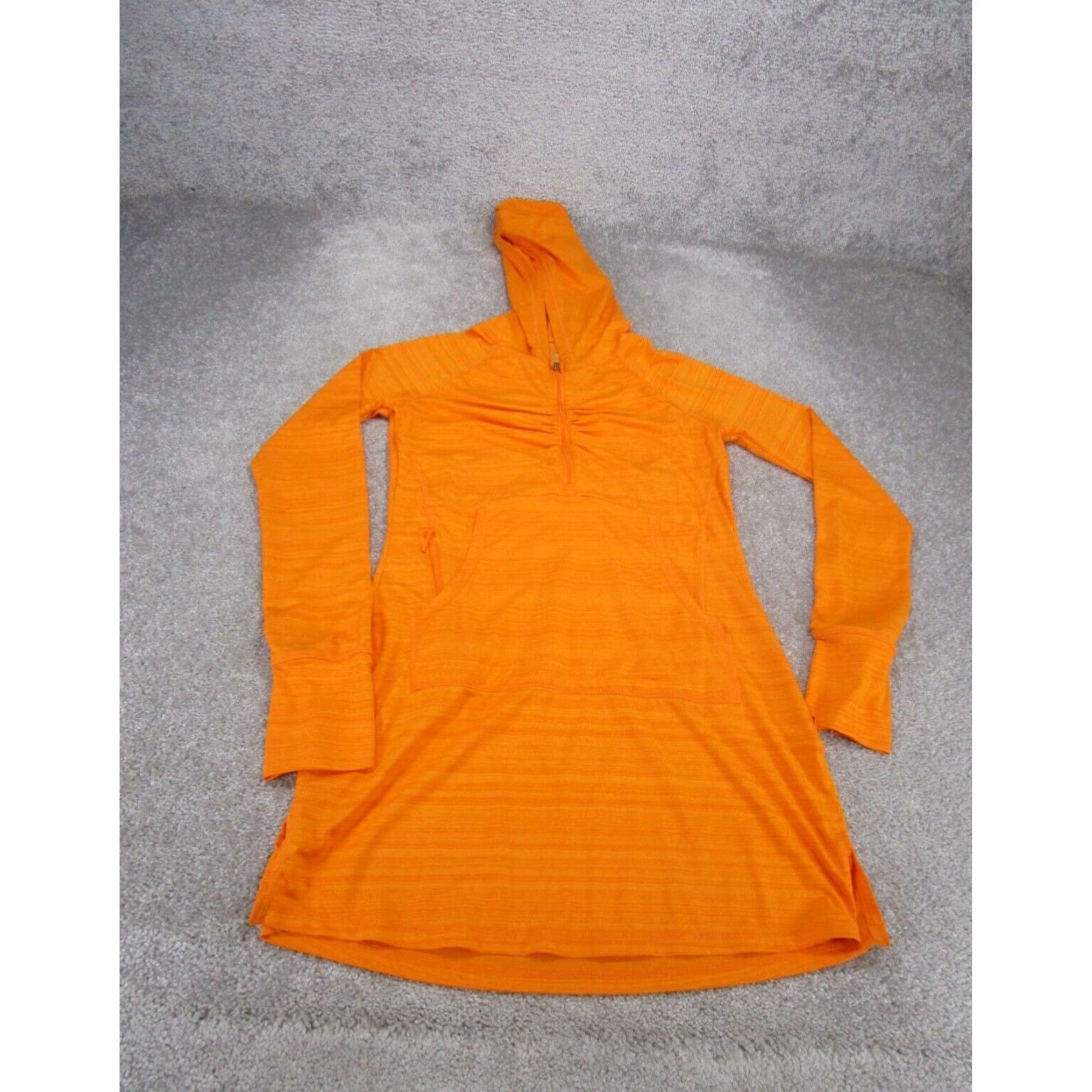 Women's Clothing Essential Sun Up Orange Pullover Coverup Hoody Sweatshirt In 2X Size By Athleta in White