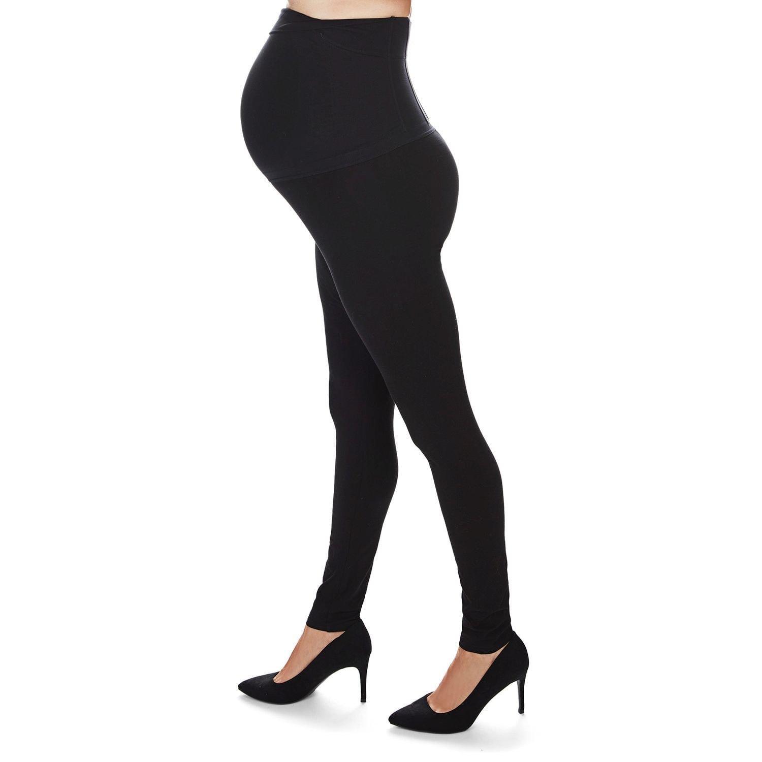 Womens Cotton Blend Comfort Stretch Maternity Leggings