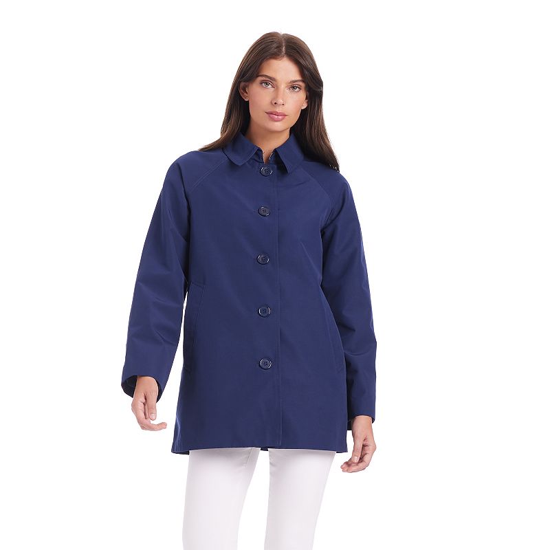 Women's Draper James Oversized Trench Coat, Size: Large, Nassau Blue