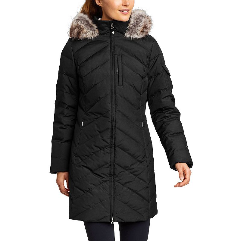 Women's Eddie Bauer Crystal Ridge Down Parka Jacket, Size: Large, Black