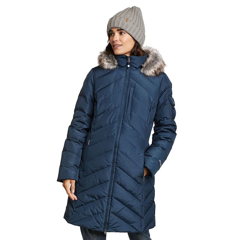 Women's Eddie Bauer Crystal Ridge Down Parka Jacket, Size: Small, Blue