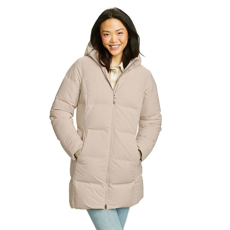 Women's Eddie Bauer Glacier Peak Seamless Parka Jacket, Size: XL, Beige