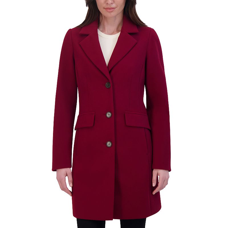 Women's Halitech Faux-Wool Lightweight Coat, Size: XXL, Red Red