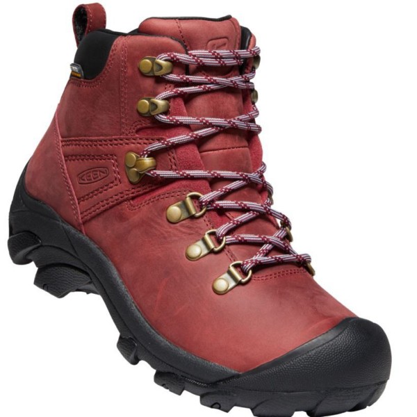 Women's KEEN Pyrenees Waterproof Hiking Boots 9.5 Tibetan Red/Black