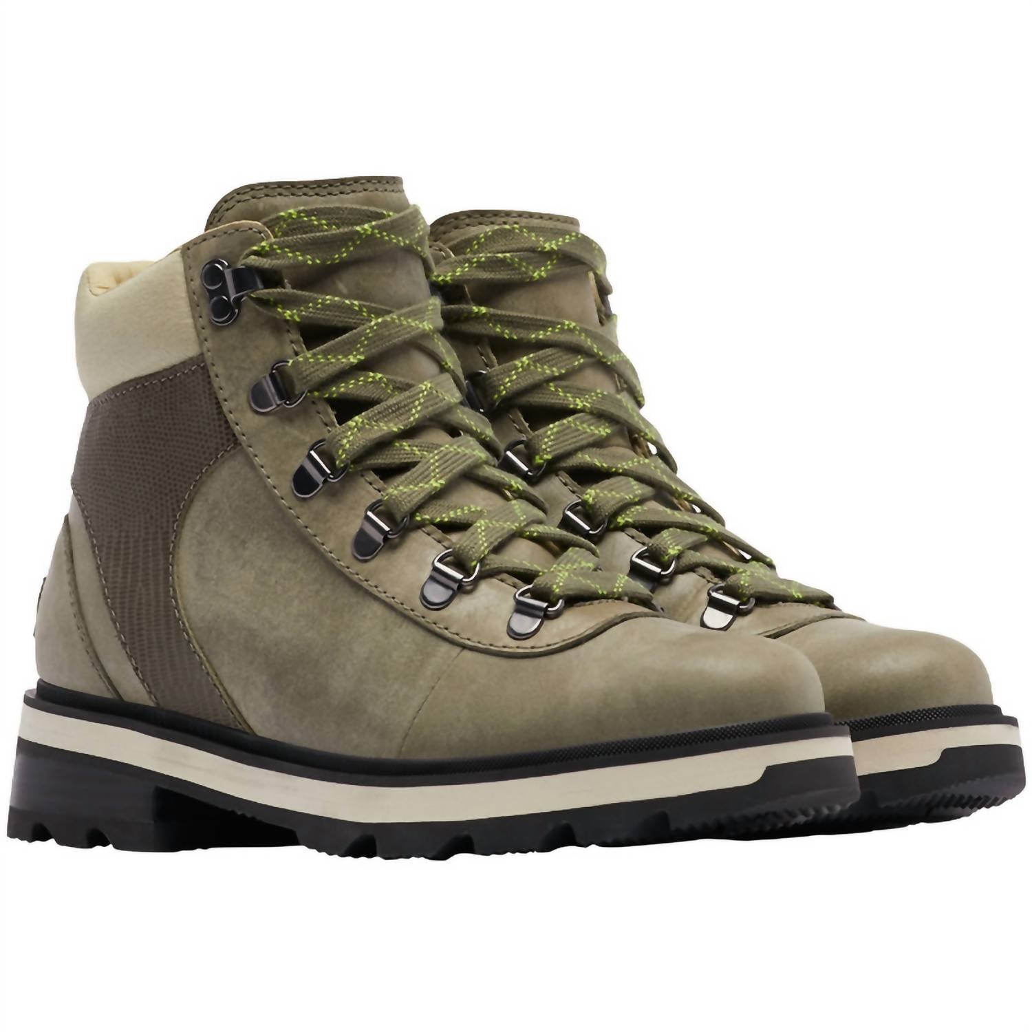 Women's Lennox Hiker Stkd Wp Hiking Boot In Stone Green/laurel Leaf