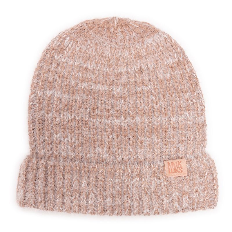 Women's MUK LUKS Eyelah Rib Beanie, Canyon Pink