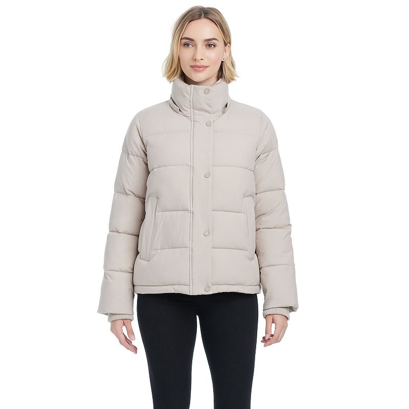 Women's Modern Supply by Sanctuary Hooded Puffer Coat, Size: Large, Portobello