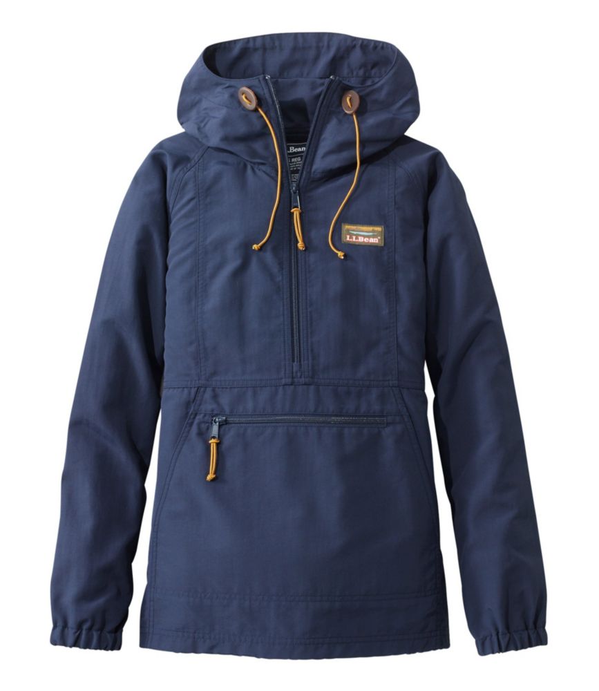 Women's Mountain Classic Anorak Nautical Navy XXS, Synthetic/Nylon L.L.Bean