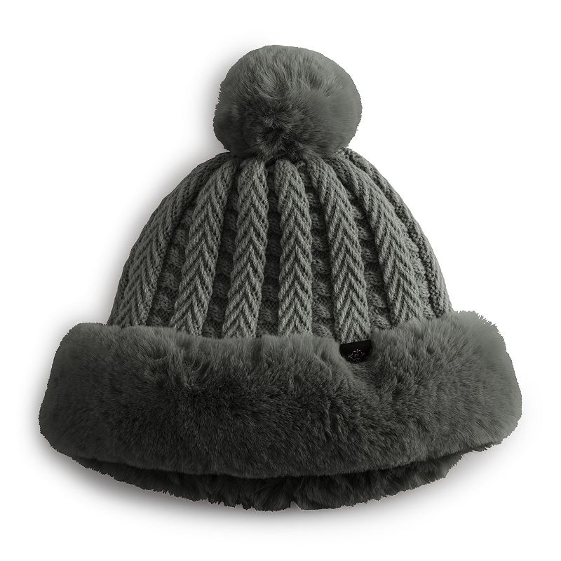 Women's Nanette Lepore Oversized Faux Fur Hat, Gray